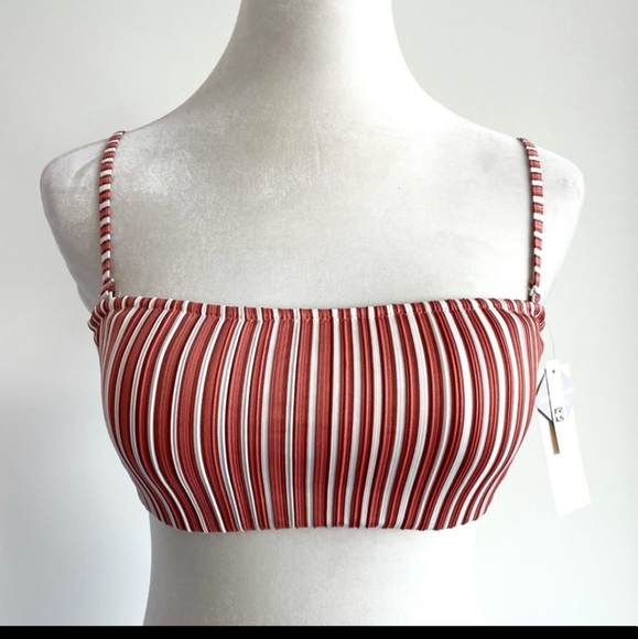 Roxy Sandy Teasure Bandeau Swim Top - Picture 2 of 3